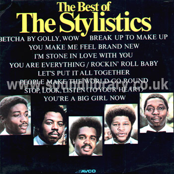 The Stylistics The Best Of The Stylistics UK Issue Stereo LP Avco 9109 003 Front Sleeve Image