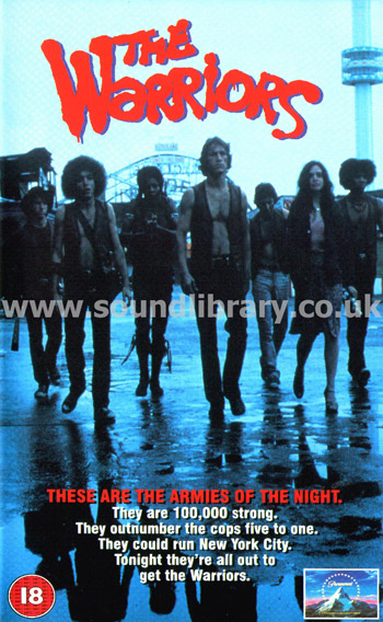 The Warriors Walter Hill VHS PAL Video Paramount 6327463 Front Inlay Sleeve