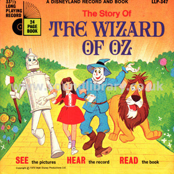 The Wizard Of Oz UK Issue G/F Sleeve 7" EP Disneyland Front Sleeve Image