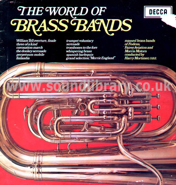 Fodens, Fairey Aviation and Morris Motors World Of Brass Bands UK LP Decca SPA 20 Front Sleeve Image