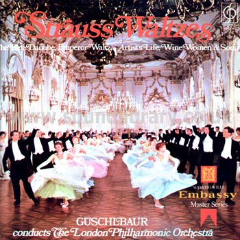 Theodore Guschlbaur Strauss Waltzes UK Issue Stereo LP Classics For Pleasure CFP 165 Front Sleeve Image
