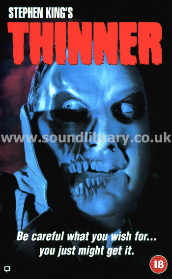 Thinner Daniel Licht VHS PAL Video Front Inlay Sleeve