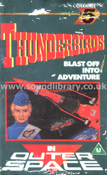 Thunderbirds In Outer Space Gerry Anderson VHS PAL Video Channel 5 CFV 02782 Front Inlay Sleeve
