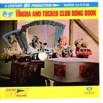 The Tingha And Tucker Club Song Book Jean Morton UK Issue LP Century 21 Records LA 5 Front Sleeve Image