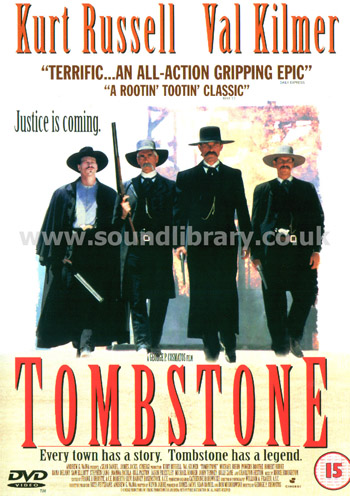 Tombstone Kurt Russell Region 2 PAL DVD Entertainment In Video EDV 9028 Front Inlay Sleeve