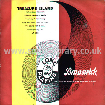 Treasure Island Thomas Mitchell Victor Young UK Issue 10" LP Brunswick LA 8511 Front Sleeve Image