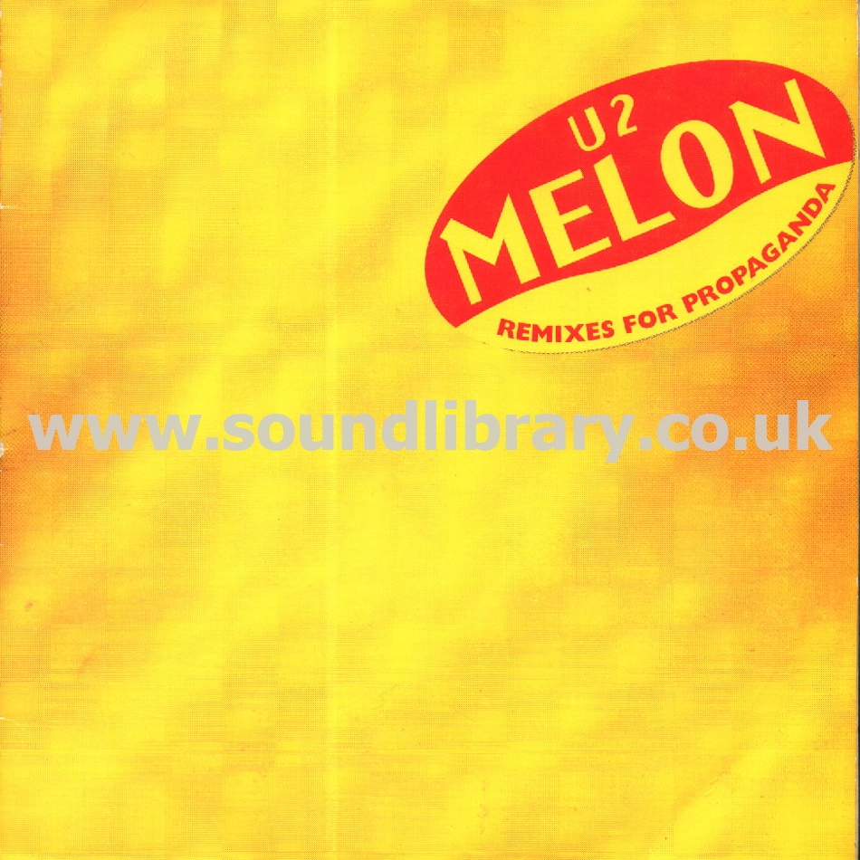 U2 Melon UK Issue Promotional Copy CD Island MELONCD 1 Front Card Sleeve Image