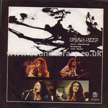 Uriah Heep Uriah Heep - July Morning, Sunrise, The Park Thailand Issue Stereo 7" EP Front Sleeve Image