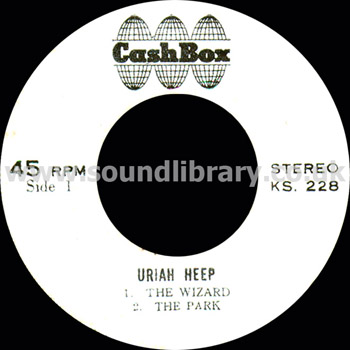 Uriah Heep The Wizard, The Park Thailand Issue Stereo 7" EP Cashbox KS. 228 Label Image