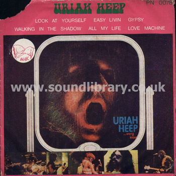 Uriah Heep Look At Yourself, Easy Livin Thailand 6 Track Stereo 7" EP MAK PN 0078 Front Sleeve Image