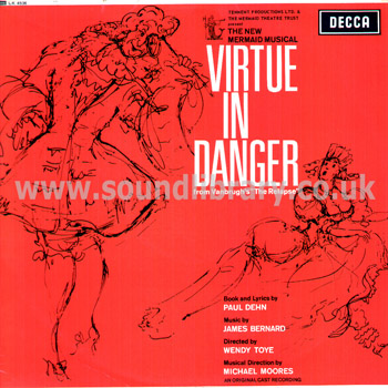 Virtue In Danger Original Cast Recording James Bernard UK Issue Mono LP Decca LK 4536 Front Sleeve Image
