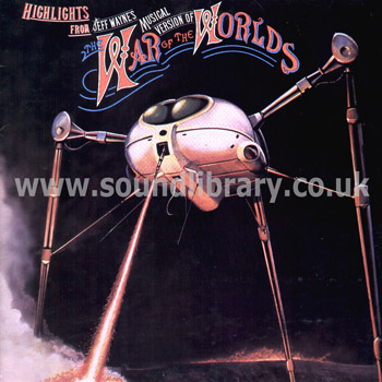 War Of The Worlds Highlights Jeff Wayne UK Issue Stereo LP CBS CBS 85337 Front Sleeve Image