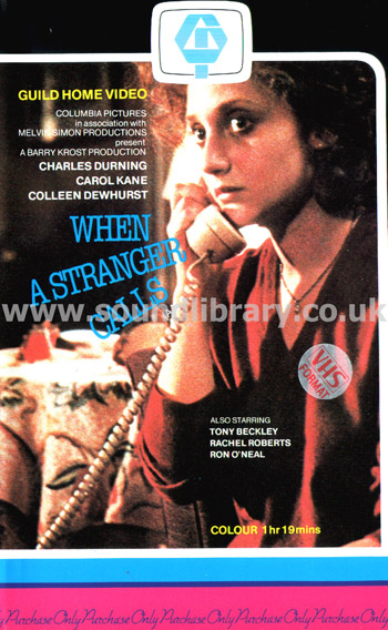 When A Stranger Calls Fred Walton VHS Video Guild Home Video GH 088 Front Inlay Sleeve