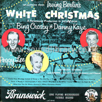 White Christmas Bing Crosby UK Issue LP Brunswick LAT 8044 Front Sleeve Image