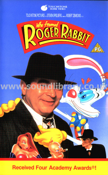 Who Framed Roger Rabbit Bob Hoskins VHS PAL Video Touchstone Home Video D409402 Front Inlay Sleeve