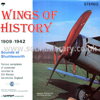 Wings of History Volume One David Ogilvy UK Stereo LP Flightstream Productions AFP 01 Front Sleeve Image