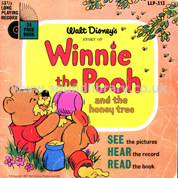 Jean Aubrey Winnie The Pooh And The Honey Tree UK Issue 7" EP Disneyland LLP 313 Front Sleeve Image