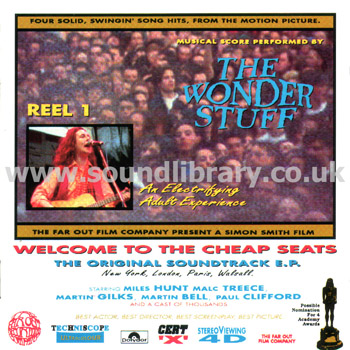 The Wonder Stuff Welcome To The Cheap Seats UK Issue CDS Polydor GONDCD 14 Front Inlay Image