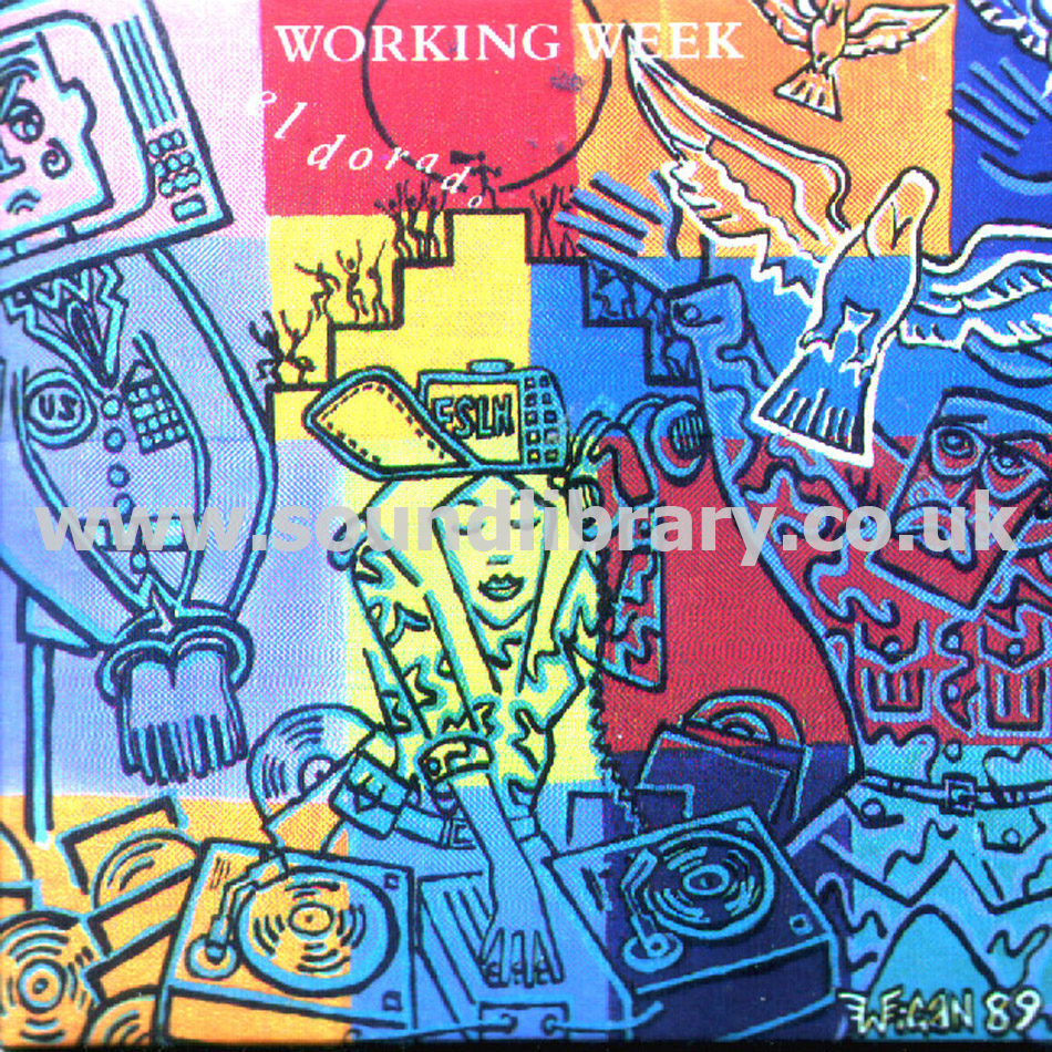 Working Week El Dorado UK Issue Card Sleeve 3" CDS Ten Records TENCD 279 Front Card Sleeve