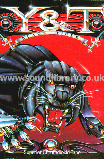 Y&T Black Tiger UK Issue MC A&M CAM 64910 Front Inlay Card
