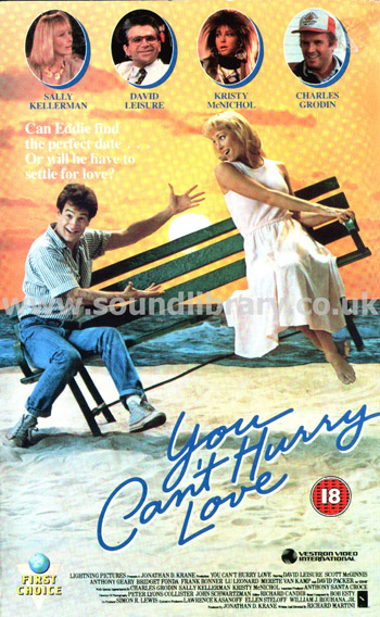 You Can't Hurry Love Sally Kellerman VHS Video Vestron Video International VA 17177 Front Inlay Sleeve