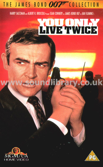 You Only Live Twice James Bond Sean Connery VHS Video MGM/UA Home Video SO51565 Front Inlay Sleeve