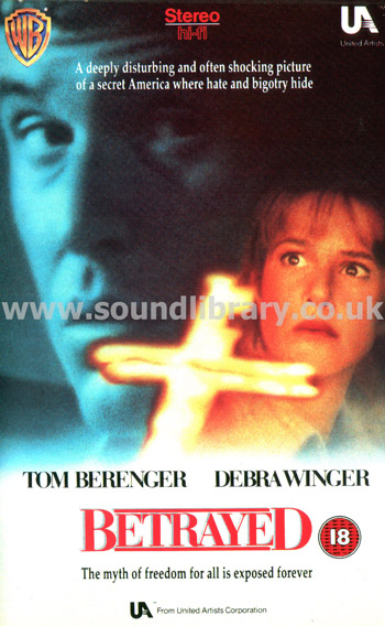 Betrayed Debra Winger Tom Berenger Bill Conti VHS Video Warner Home Video PEV99678 Front Inlay Sleeve