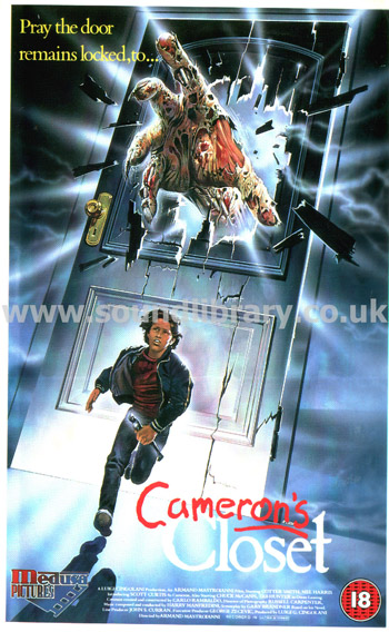 Cameron's Closet Armand Mastroianni VHS PAL Video Medusa Pictures M0137 Front Inlay Sleeve