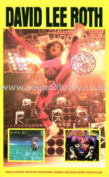 David Lee Roth David Lee Roth VHS PAL Video Warner Reprise Video 9381263 Front Inlay Sleeve