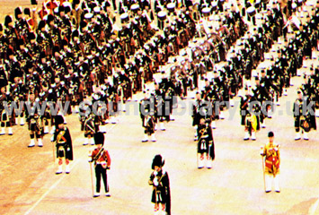 Massed Pipes and Drums of The Scottish Regiments 1971