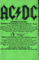 AC/DC Birmingham NEC 8-3-88 UK Issue 2MC Front Inlay Card - Tape 1